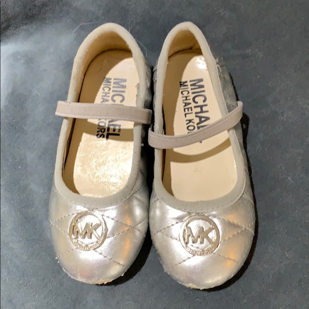 Toddler Michael Kors Faye 2 strap Mary Jane flats